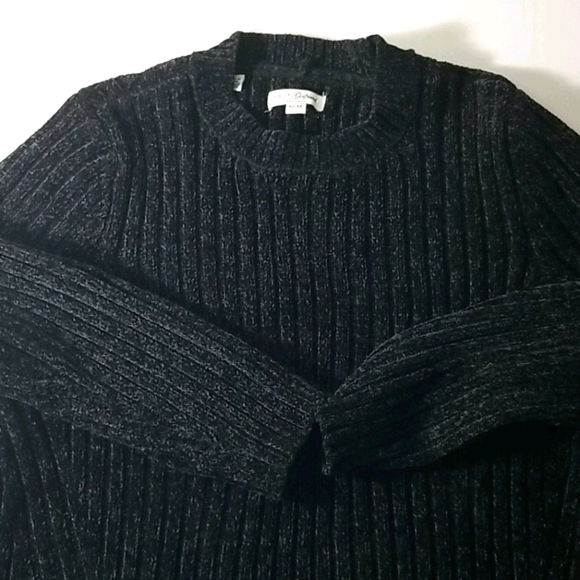 Jachs Girl Friend Black Ribbed Sweater - Picture 2 of 7